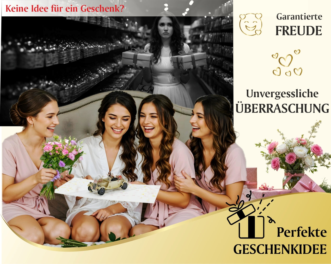 freundinnen-mit-geschenk-karte-zur-hochzeit