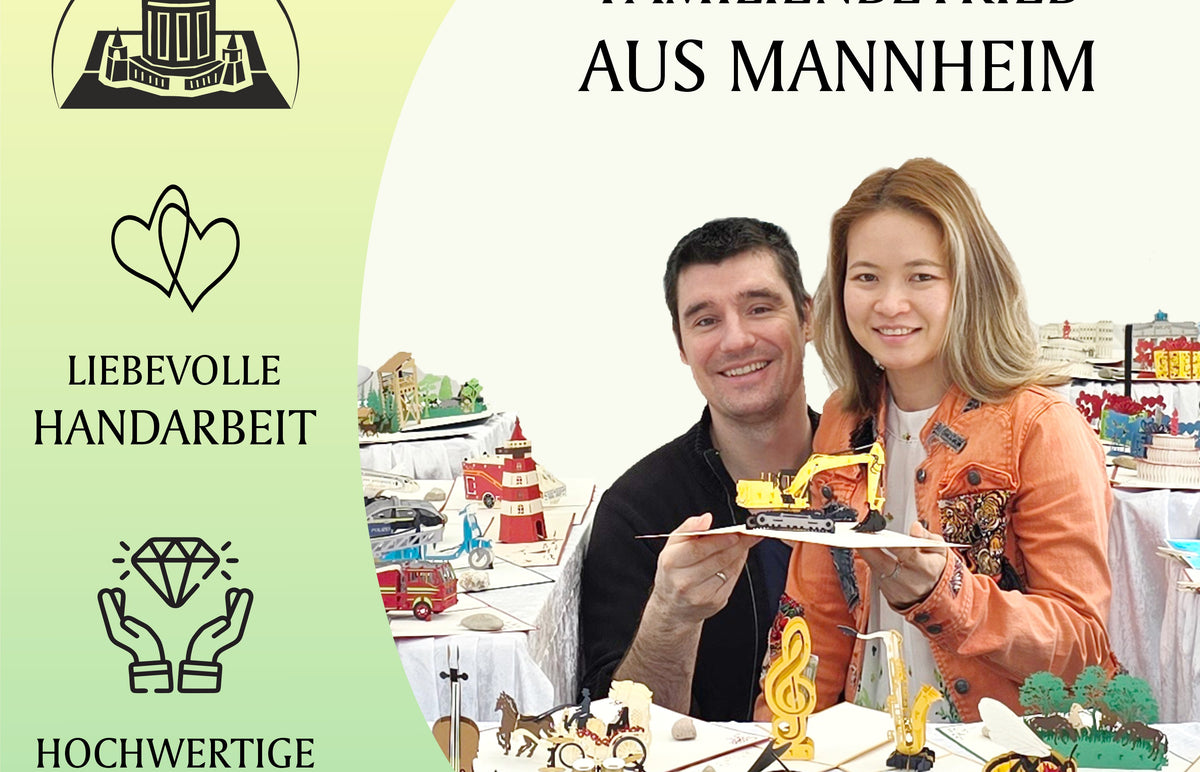 tram und christian mit pop up karten