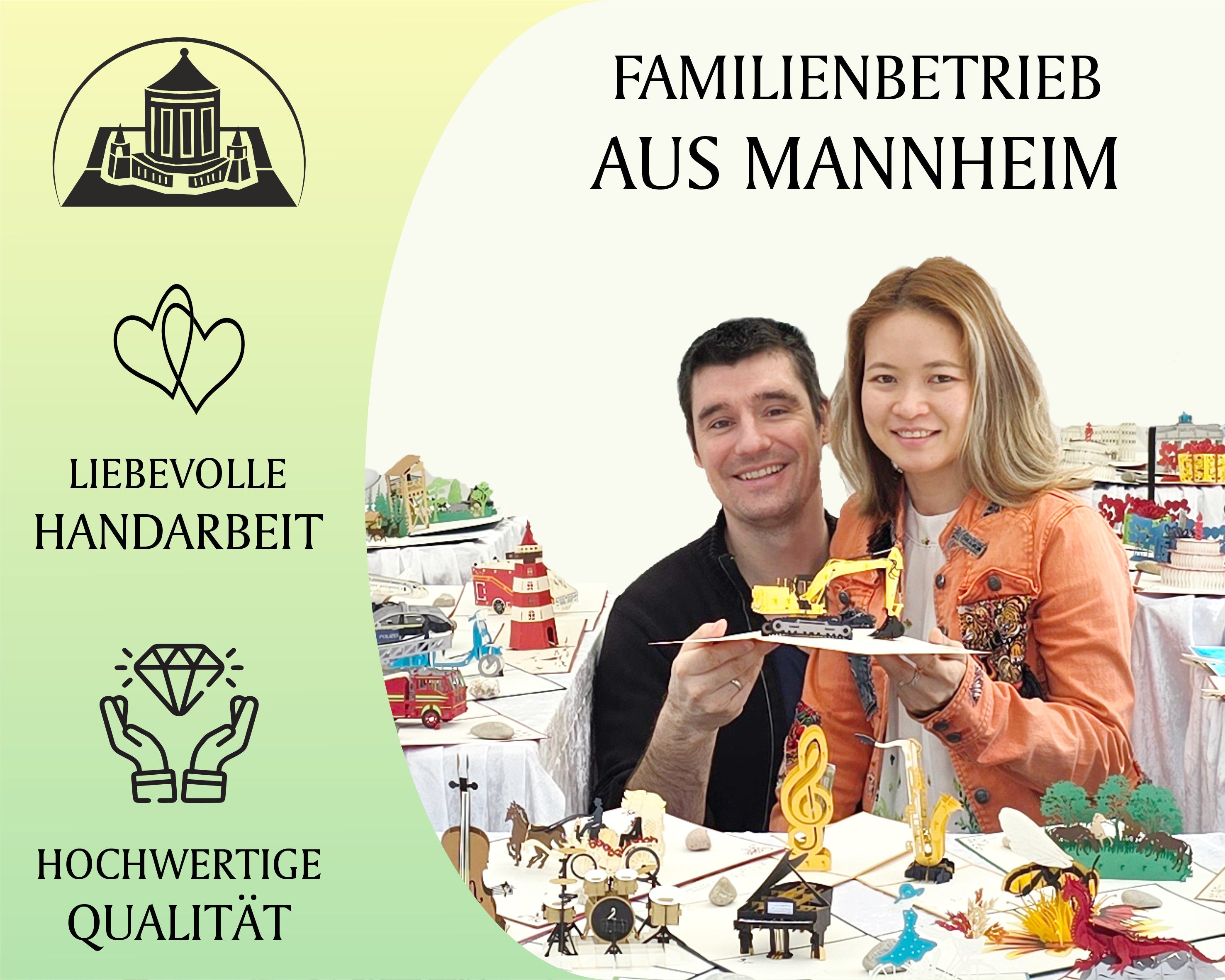 tram und christian mit pop up karten