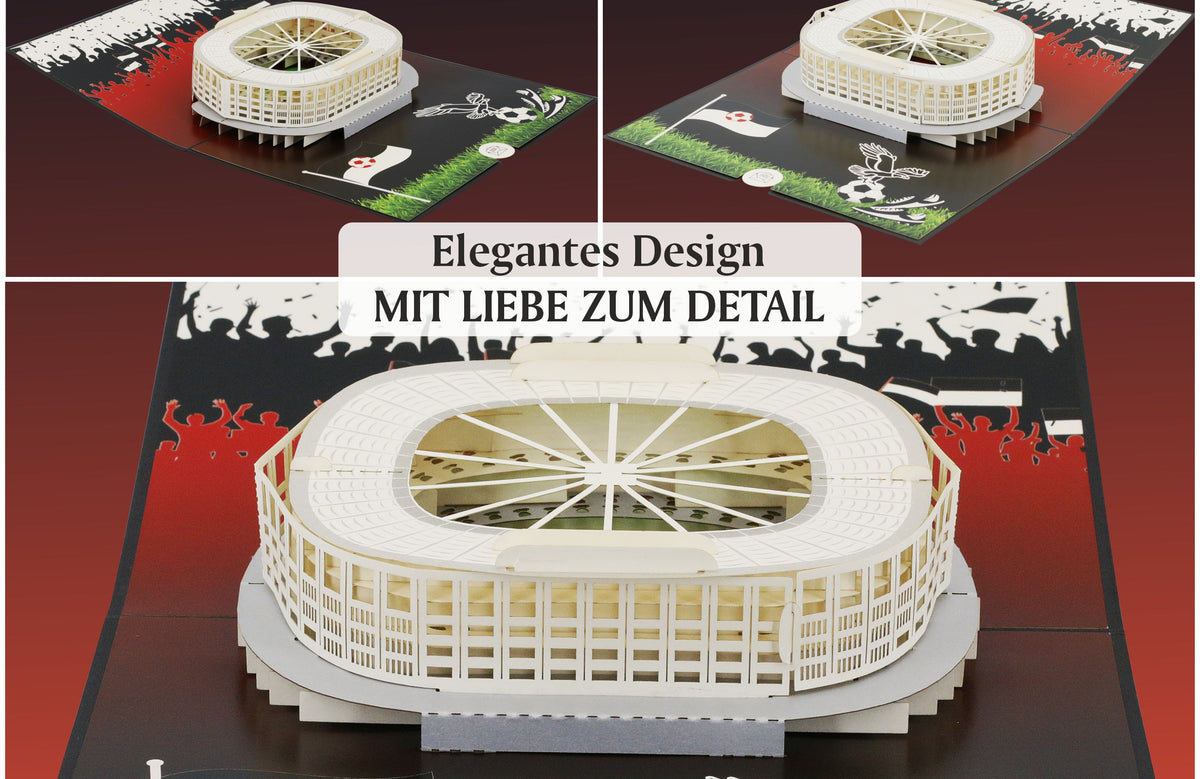 3d karte frankfurter waldstadion aus papier