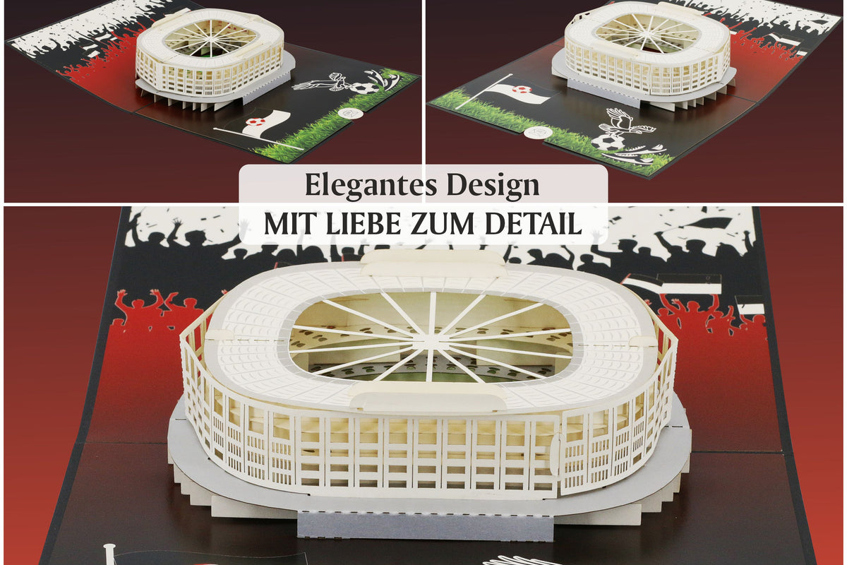 3d karte frankfurter waldstadion aus papier