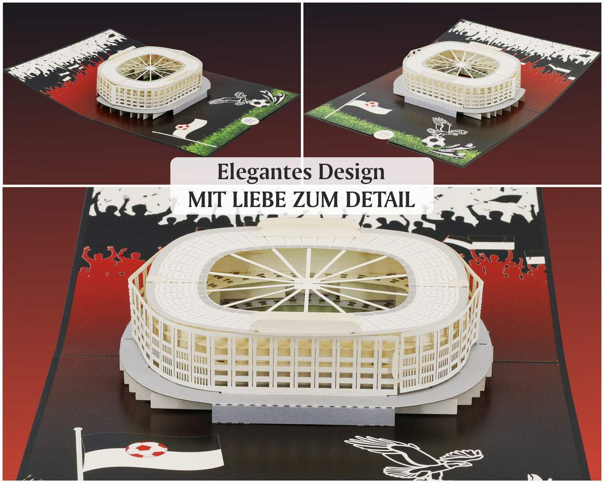 3d karte frankfurter waldstadion aus papier