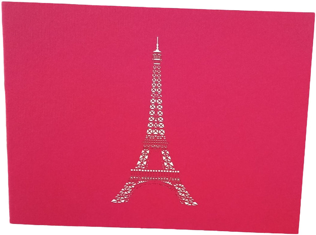 rote karte mit dem eifelturm
