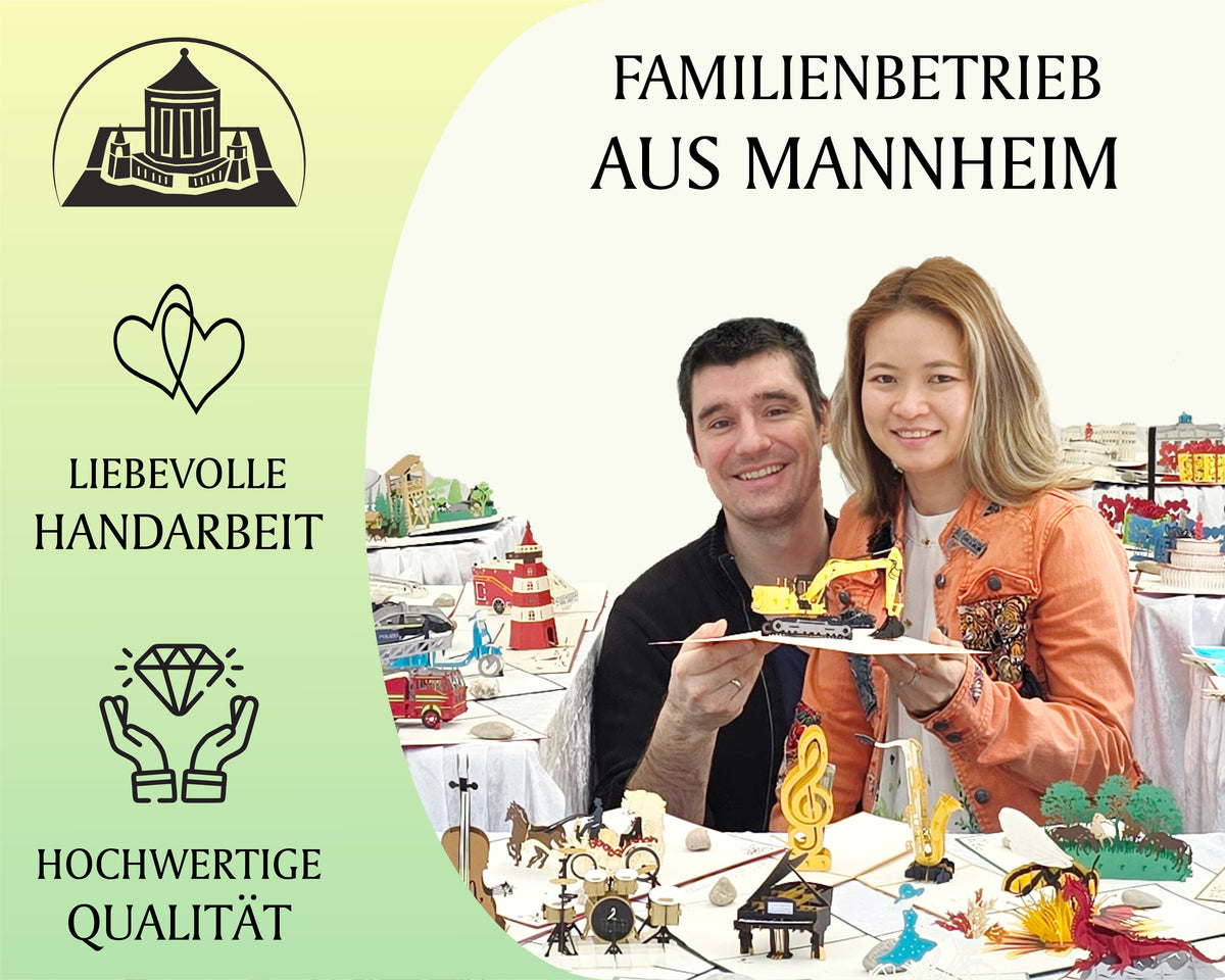 tram und christian mit pop up karten
