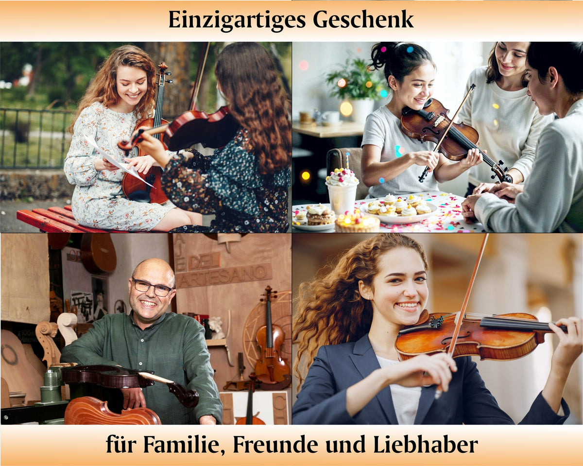 menschen mit einer geige in der hand