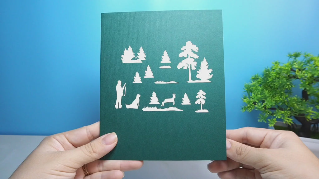3D Pop-Up Weihnachtskarte Mit Hundesofa – Handgefertigte Überraschungskarte In 15,2x20,3 Cm