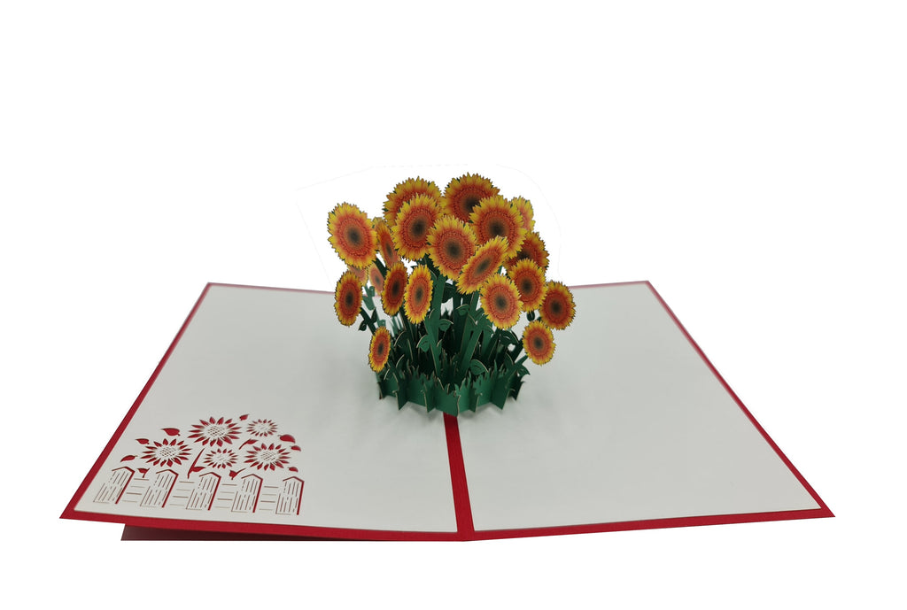 Pop up Karte Sonnenblume von design3dkarten