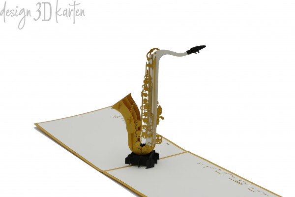Saxophone von design3dkarten